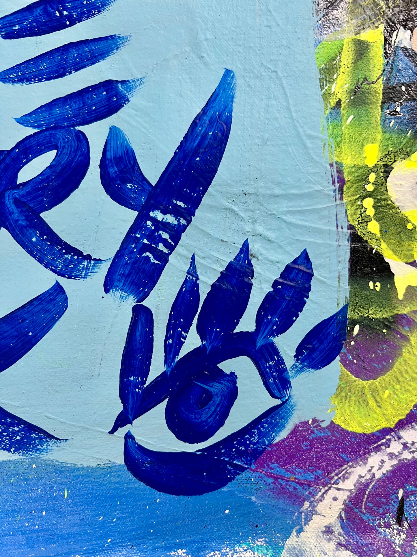 Small Steps / Blue, Black, & Yellow / Abstract Mantra / June 2026