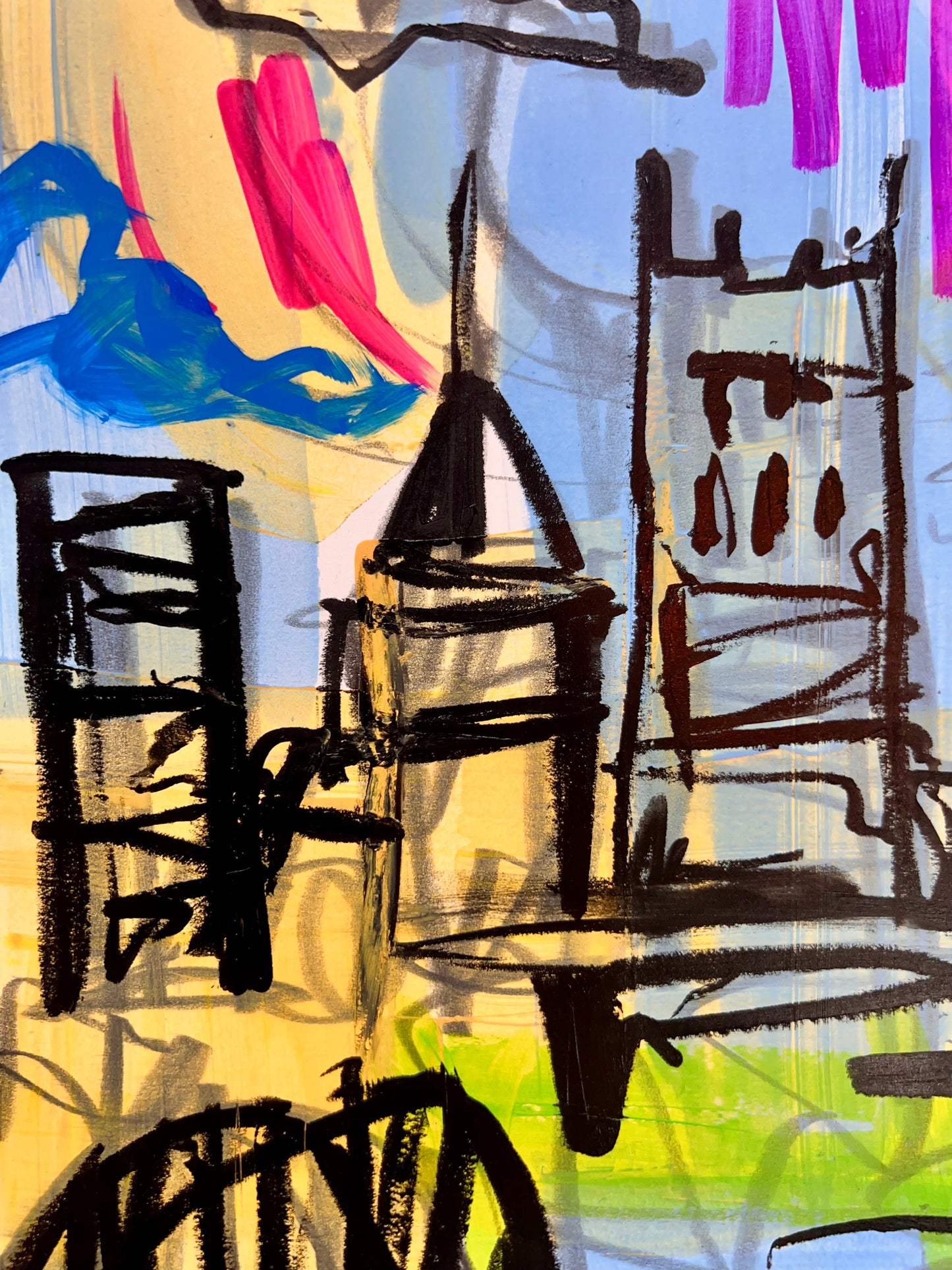 Life is Beautiful Skyline Sketch / Archival Paper / May 2025