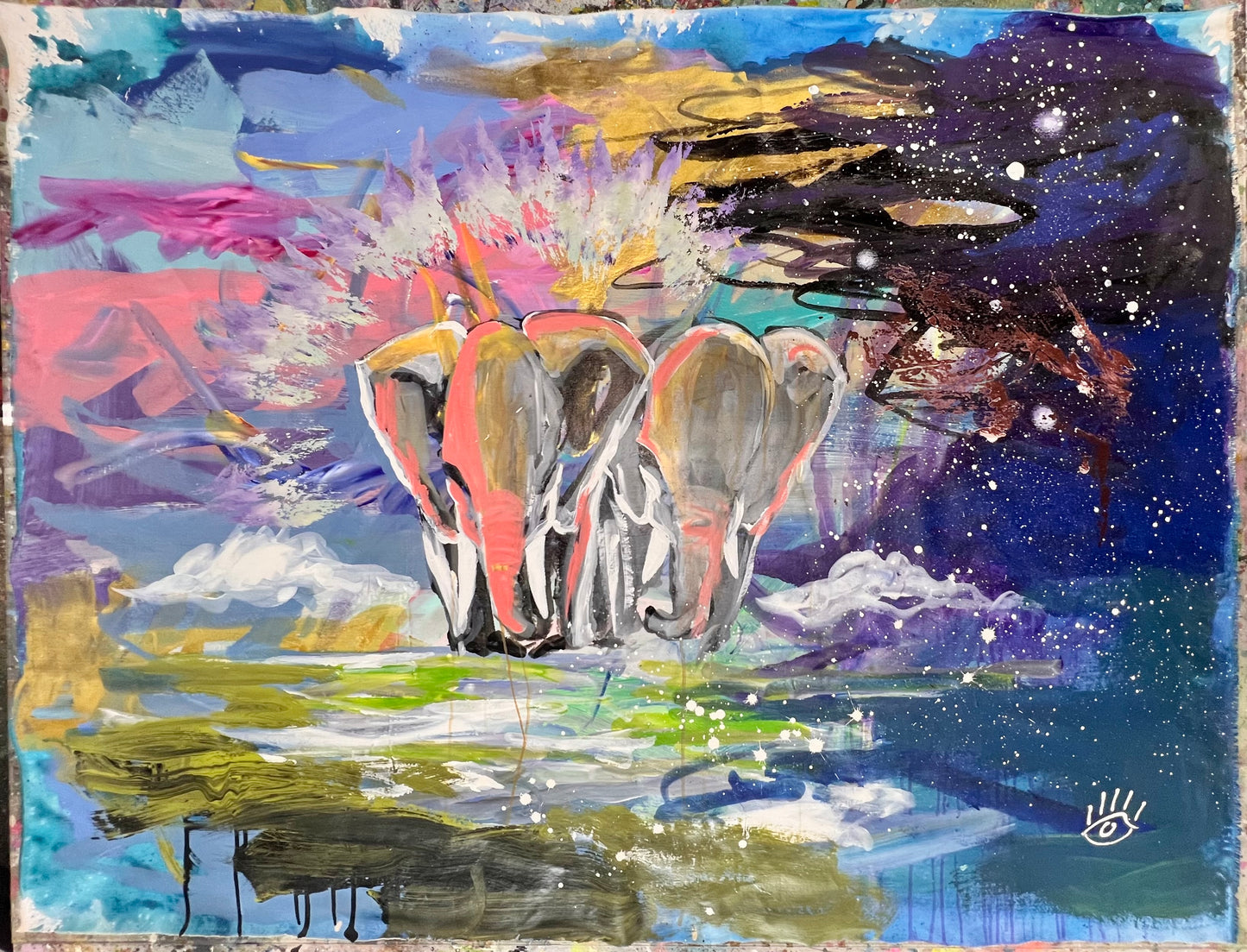Walking in Same / Elephant Pair / June 2026