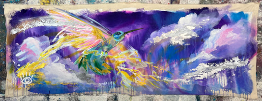 Adventures As A Lightning Surfer / Hummingbird Skyscape / March 2024