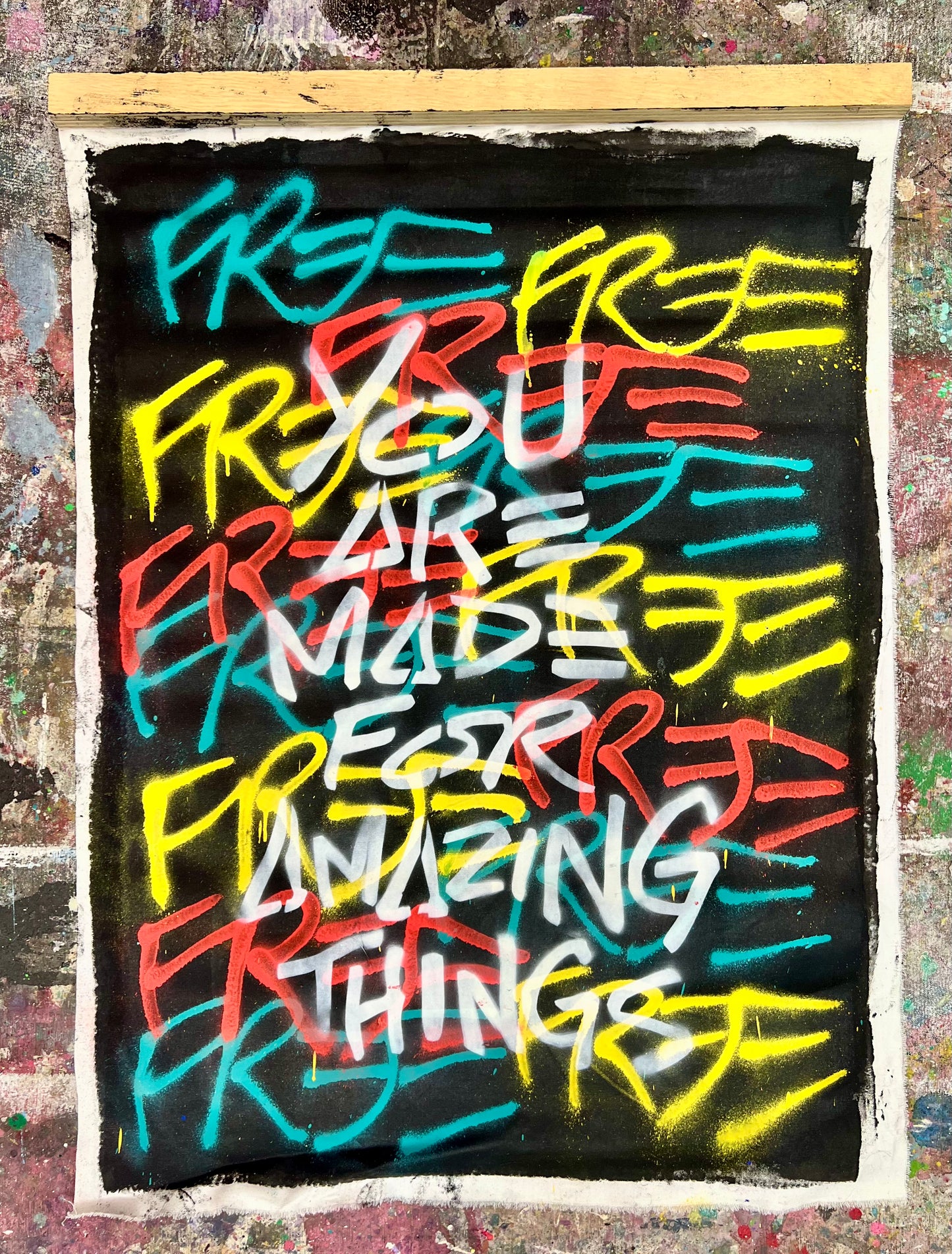 Amazing Things / Graffiti Mantra Banner / Wednesday Refresh Collection / February 2026