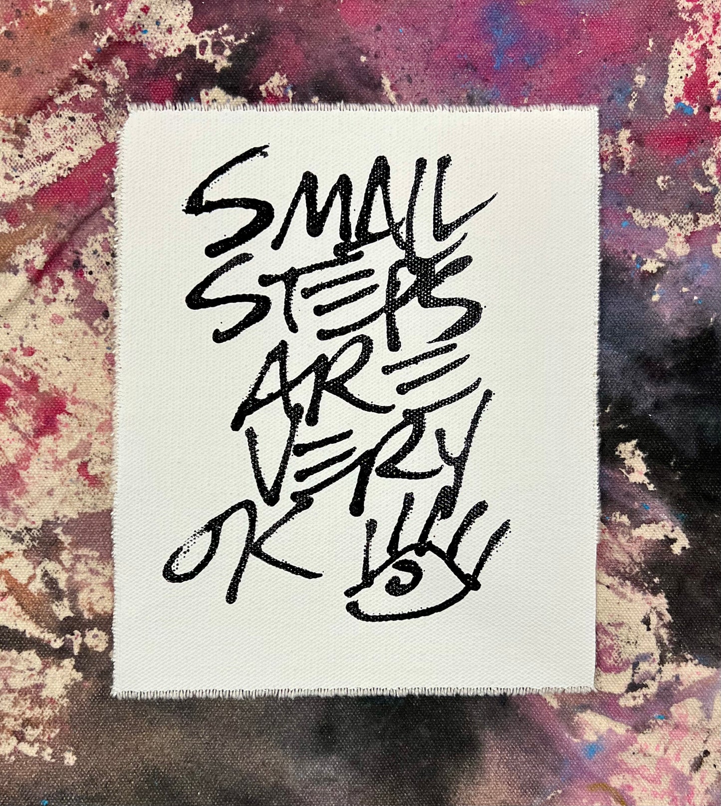 Small Steps are Very Ok 1 / Black & white pocket art / January 2024