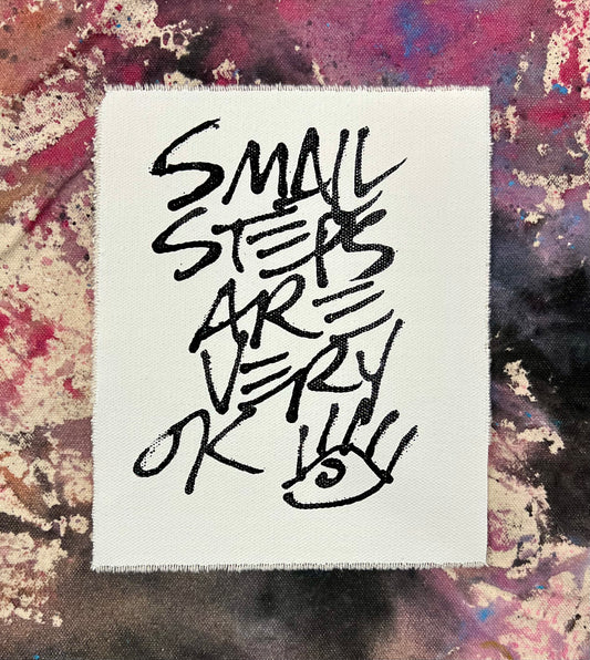 Small Steps are Very Ok 1 / Black & white pocket art / January 2024