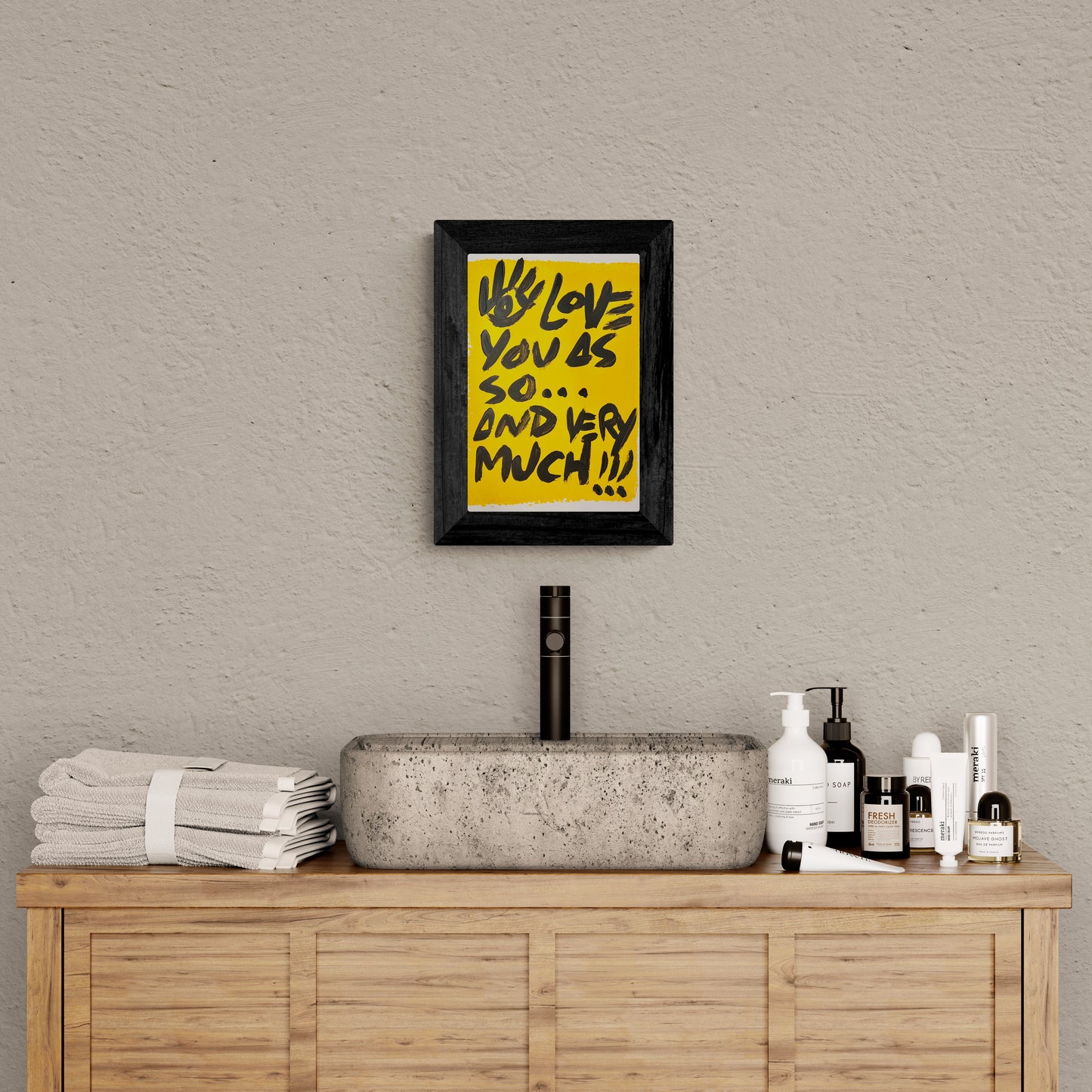 As So and Very Much / Black & Gold Mantra / Archival Paper / Sunday Collection / August 2025