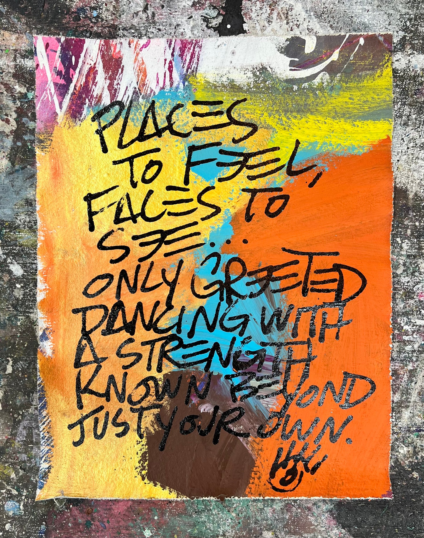 Dancing With Strength / Gold & Orange Mantra / March 2026