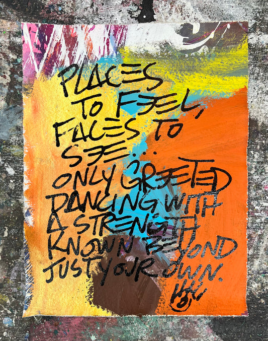 Dancing With Strength / Gold & Orange Mantra / March 2026