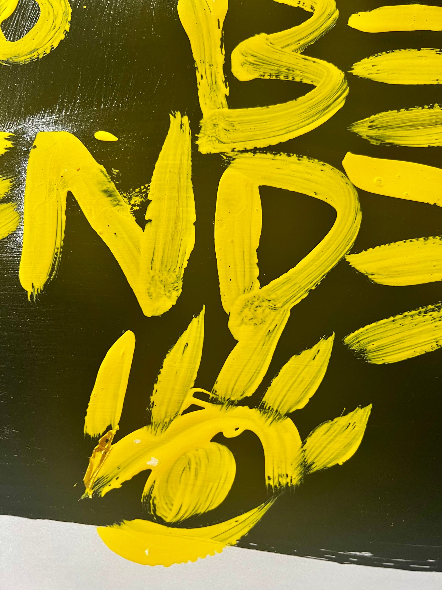 Courage to be Tender / Yellow & Black / Archival Paper Mantra / Sunday Collection / January 2026