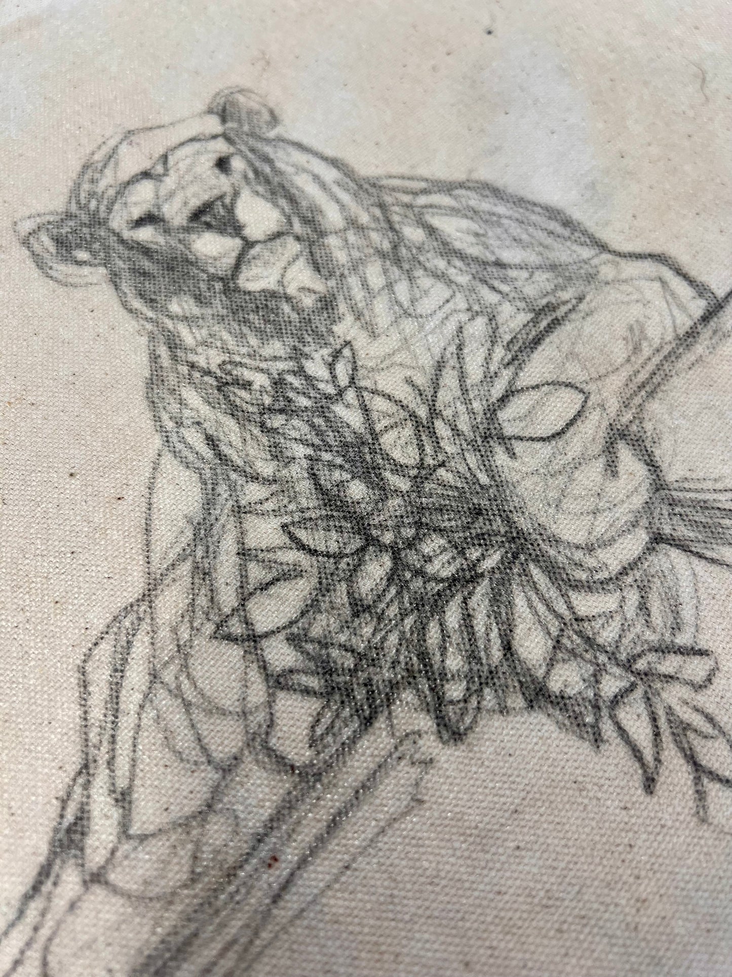 Sing Quietly / Lounging Lion Sketch / Sunday Collection / September 2025