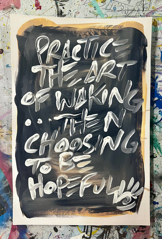 Waking Hopeful / Greys /Archival Paper Mantra / BOGO Originals / January 2026