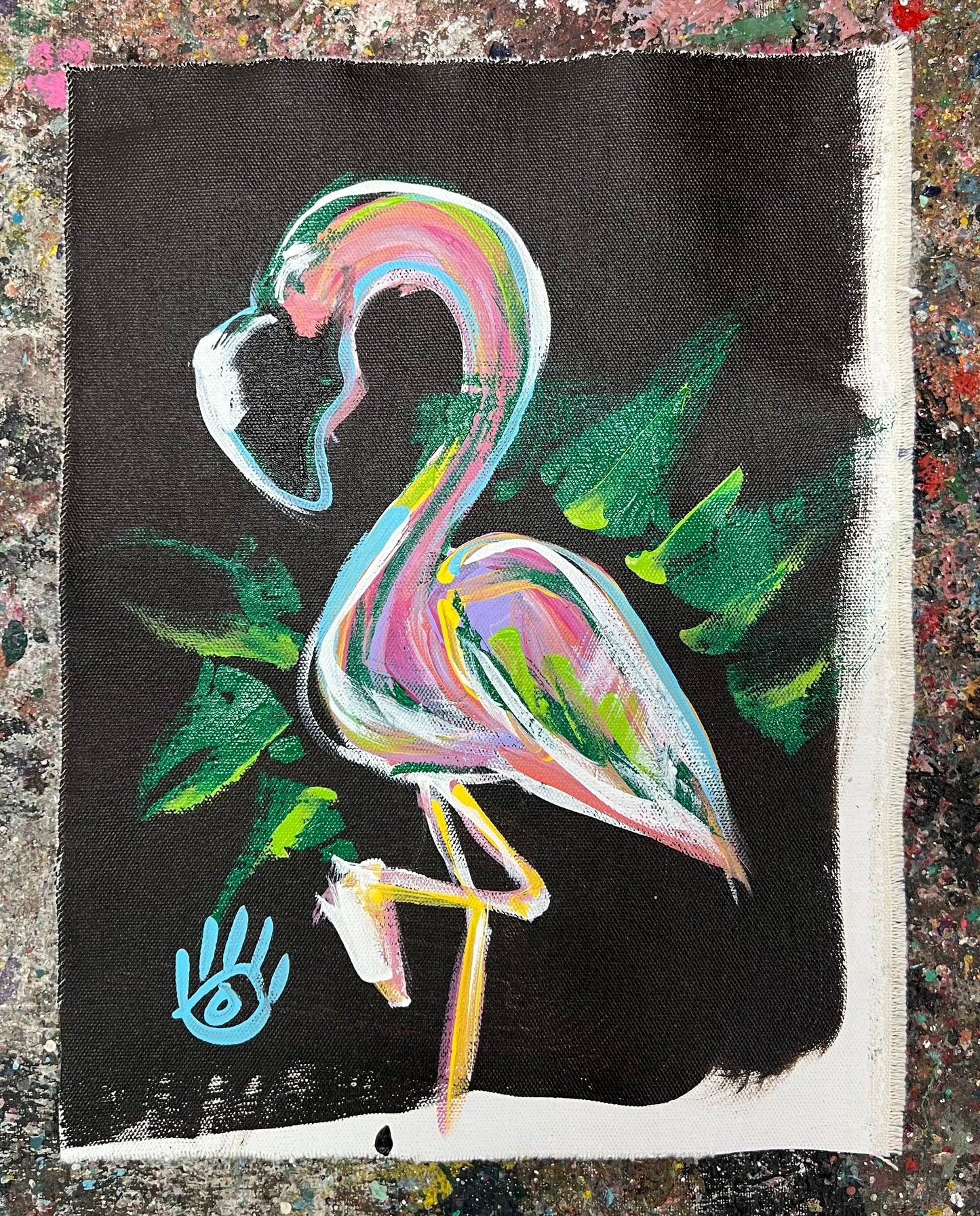 Stay Balanced / Flamingo Sketch / January 2025