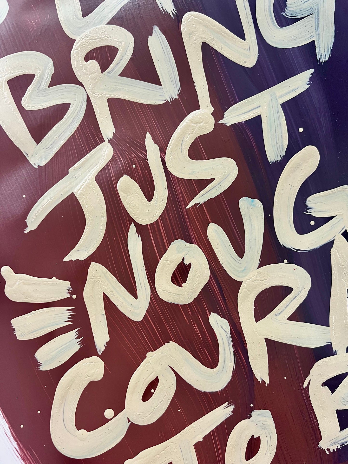 Courage to be Tender / Mahogany Ombré Archival Paper Mantra / Sunday Collection / January 2026