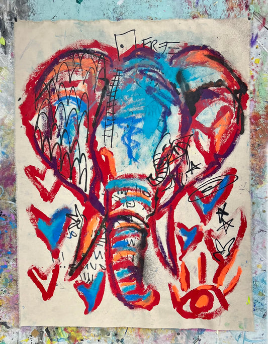 A Gift of Joy / Elephant Sketch / March 2024