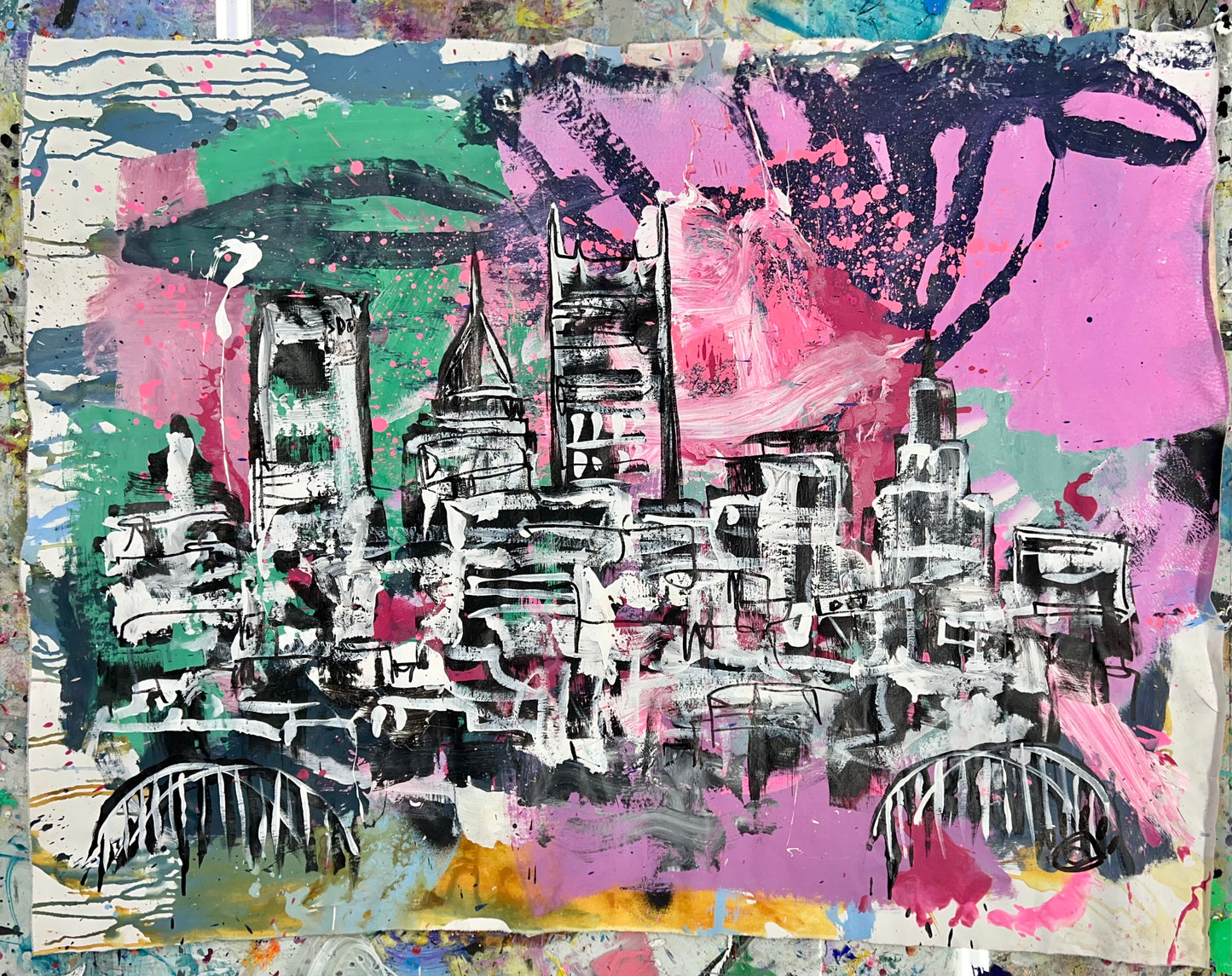 One Day at a Time / Abstract Skyline / February 2024
