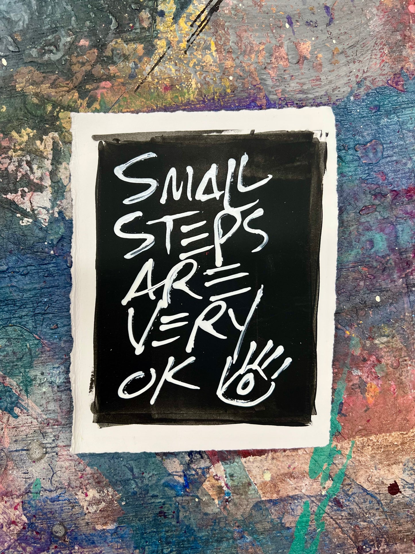 Small Steps / Black & White / Archival Paper Mantra / BOGO Originals / January 2026