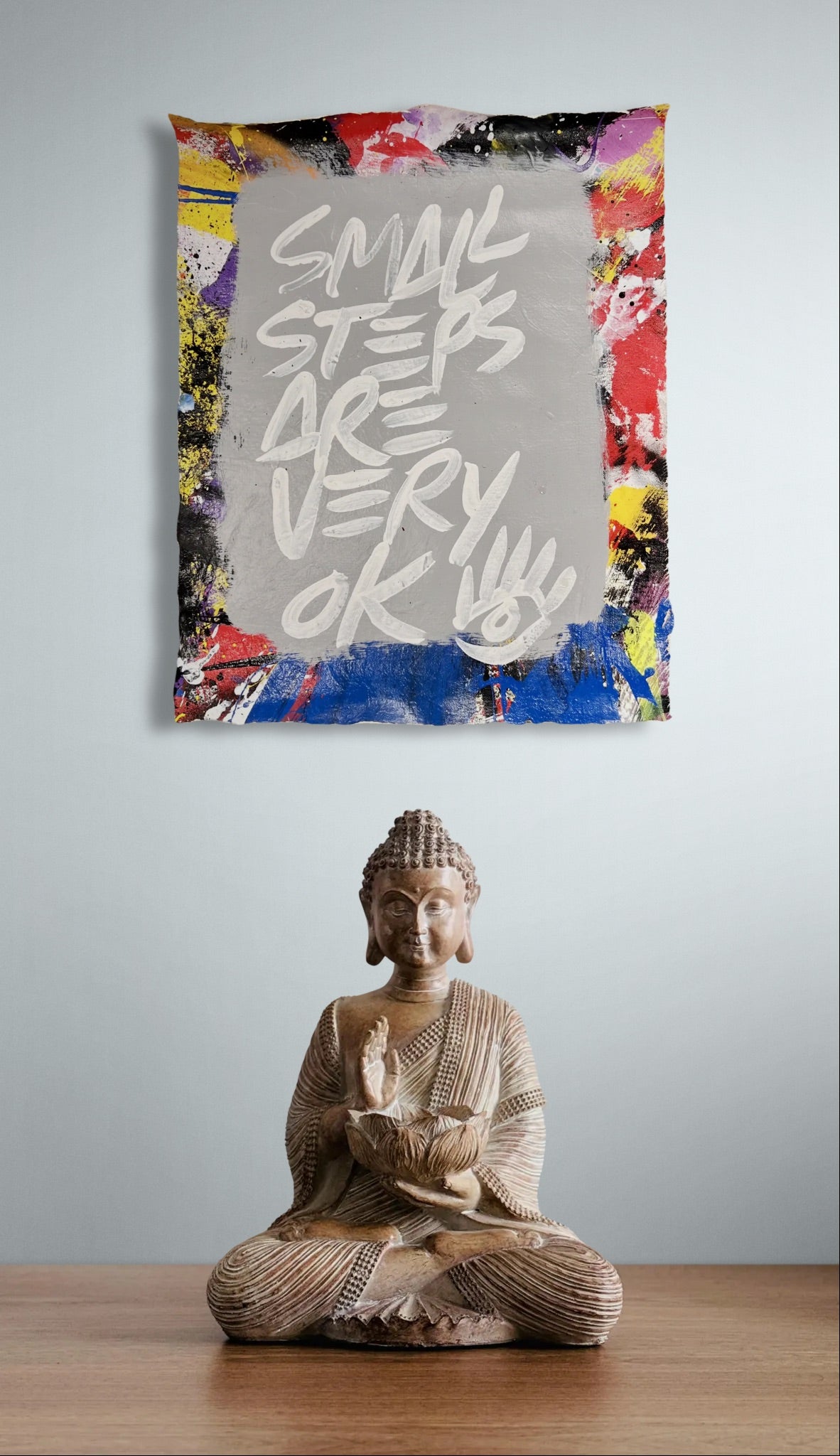 Small Steps / Red, Yellow, & Grey / Abstract Mantra / June 2026