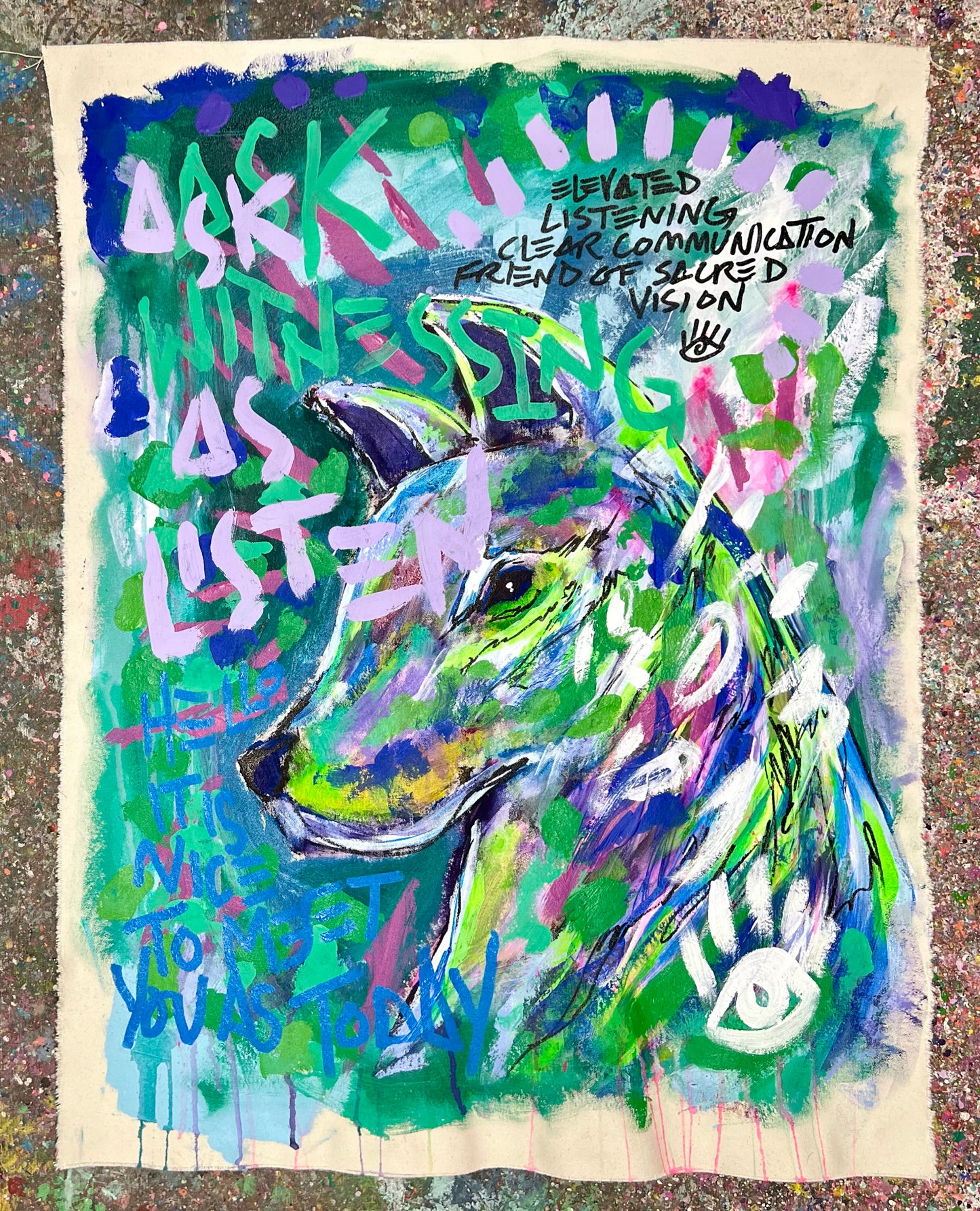 Friend of Sacred Vision / Double Sided Elephant Dog/ July 2024