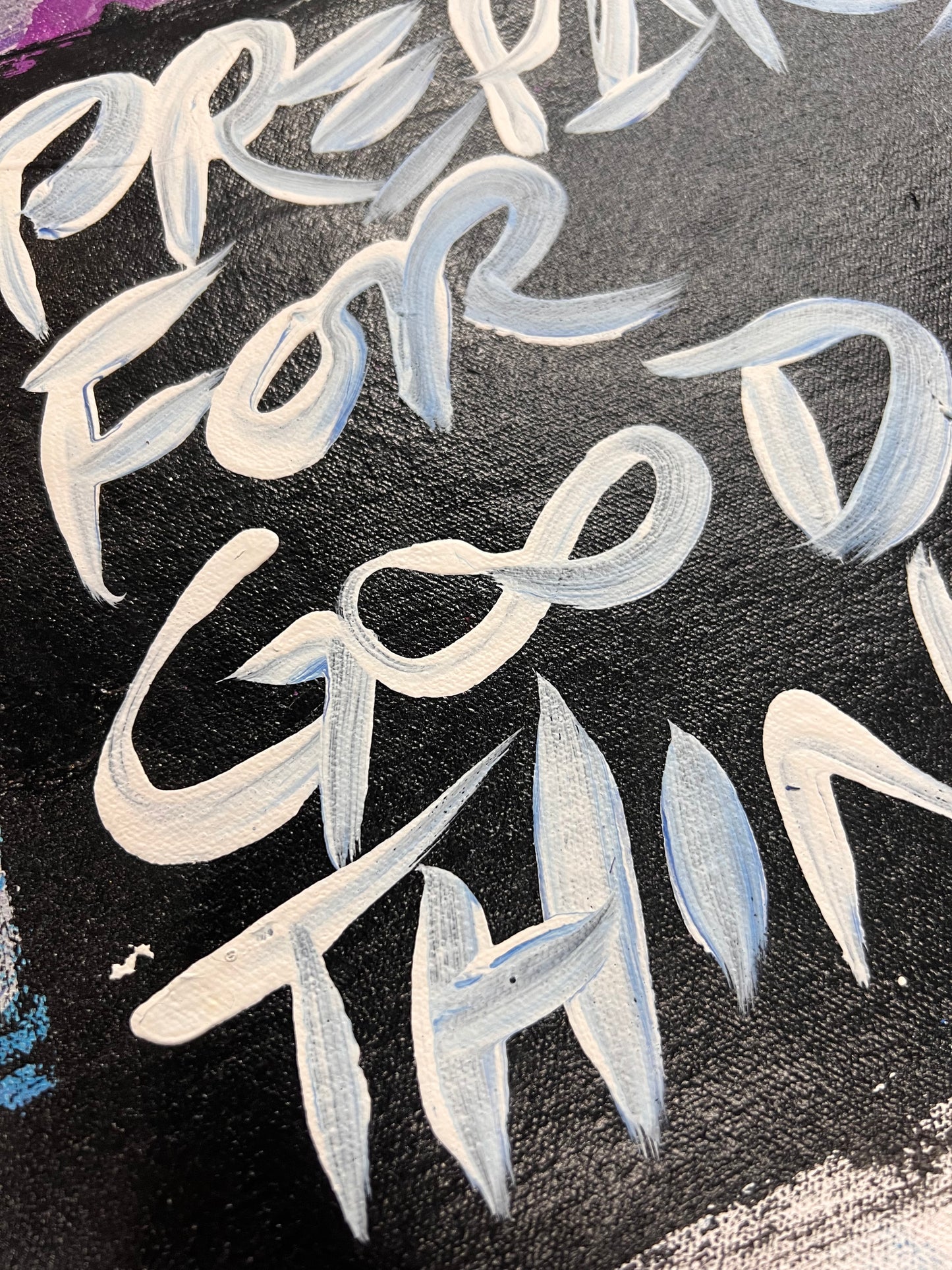 Prepare For Good Things / Purple , Blue, & Black / Abstract Mantra / June 2026