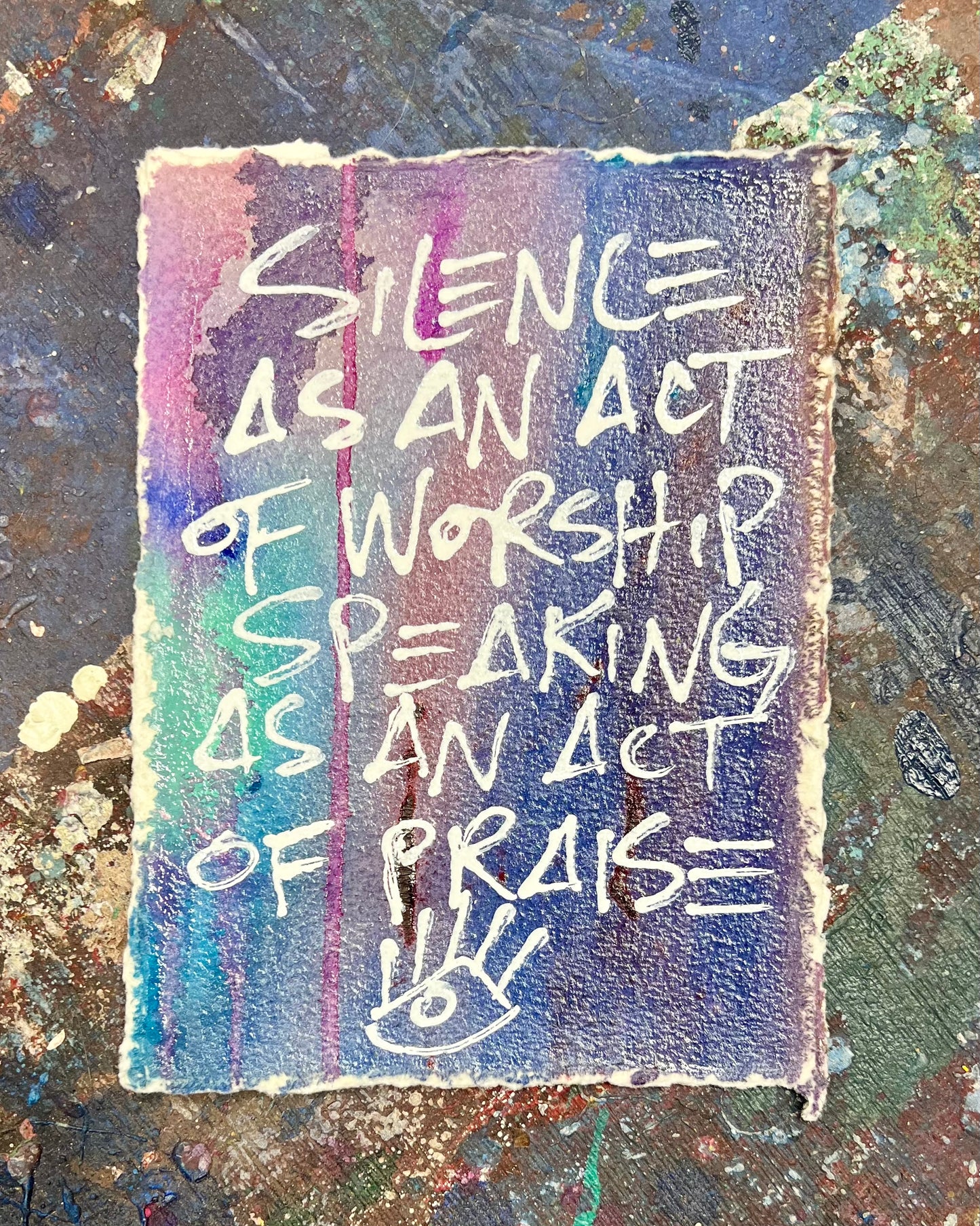 Silence as Worship 2 / Colorwash / Archival Paper Mantra / BOGO Originals / January 2026