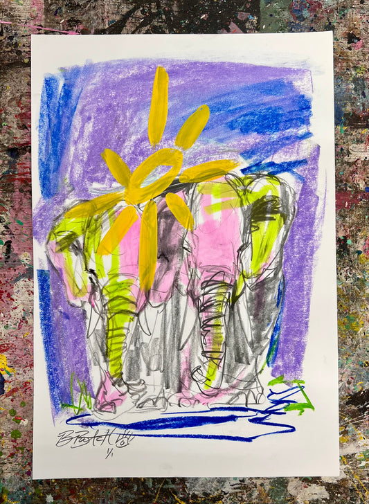 Enlightened Elephants Sketch / Archival Paper / May 2025