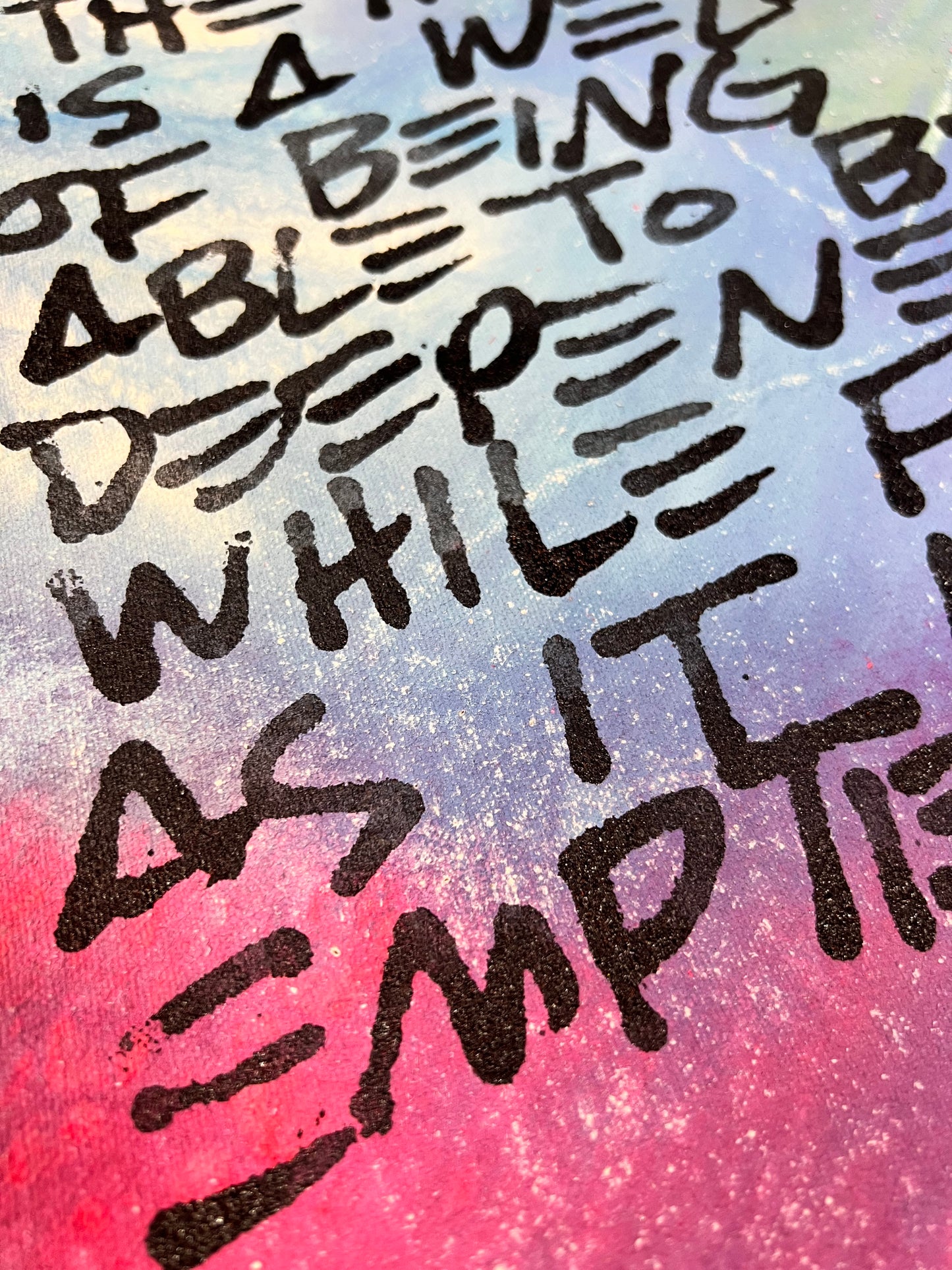 Well of Being / Blue & Pink Colorwash Mantra / March 2026