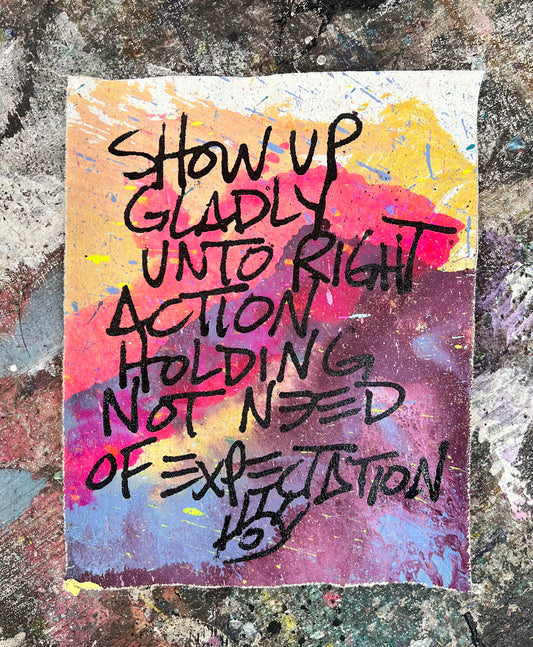 Show Up Gladly / Multicolor Colorwash Mantra / March 2026