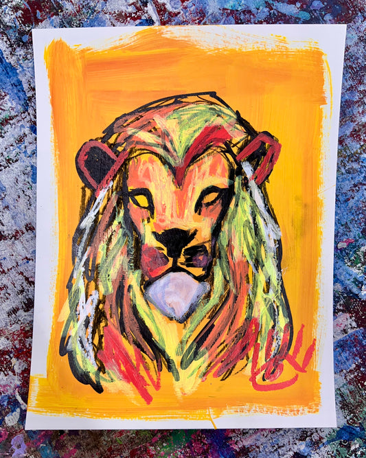 Lion Sketch / Archival Paper / Sunday Collection / August 2025