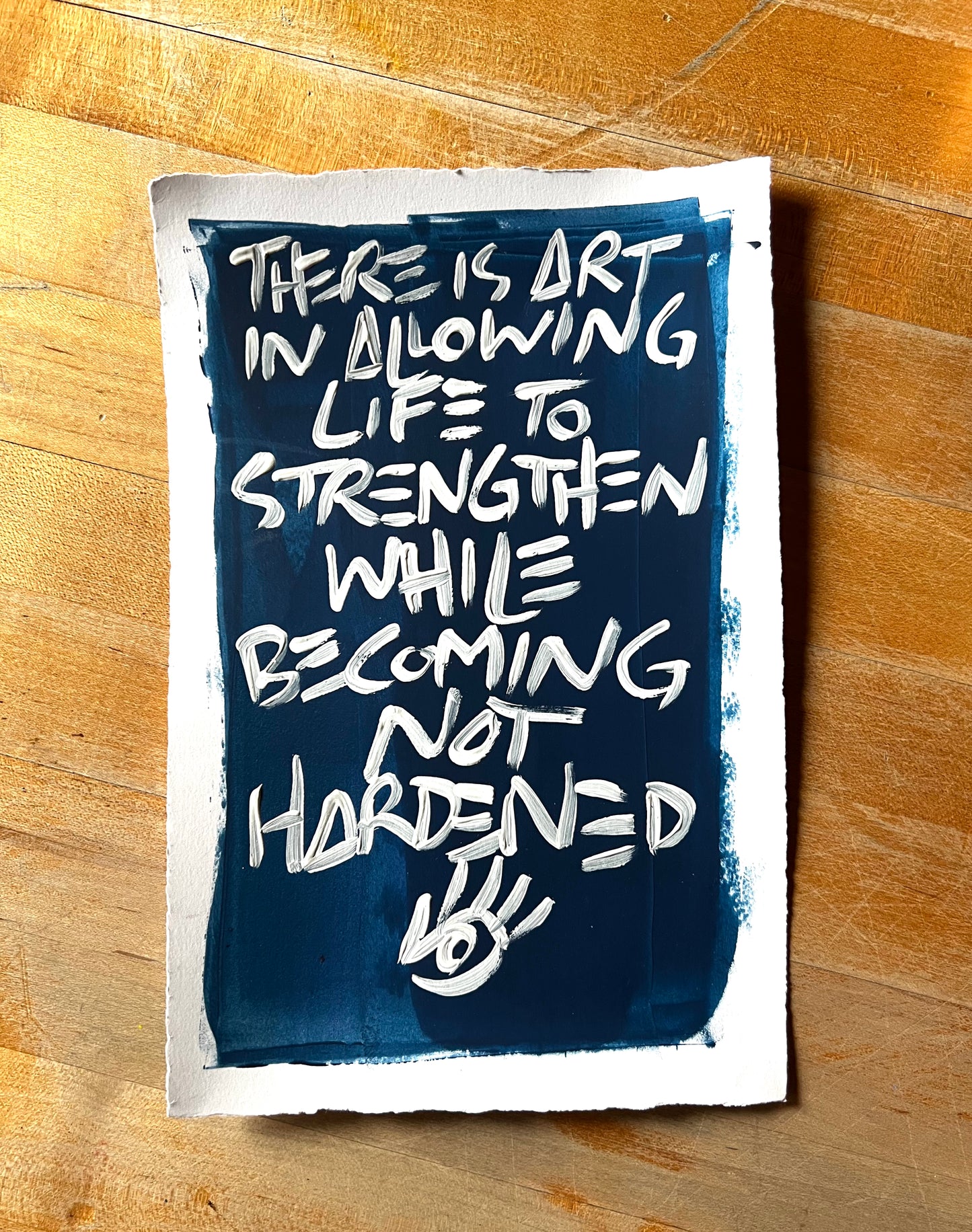 Strengthened Not Hardened 1 / Ocean / Archival Paper Mantra / BOGO Originals / December 2025