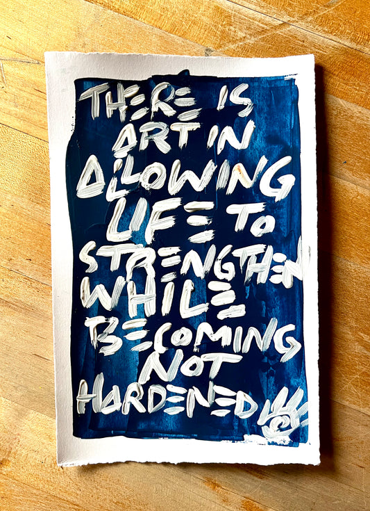 Strengthened Not Hardened 2 / Ocean / Archival Paper Mantra / BOGO Originals / December 2025