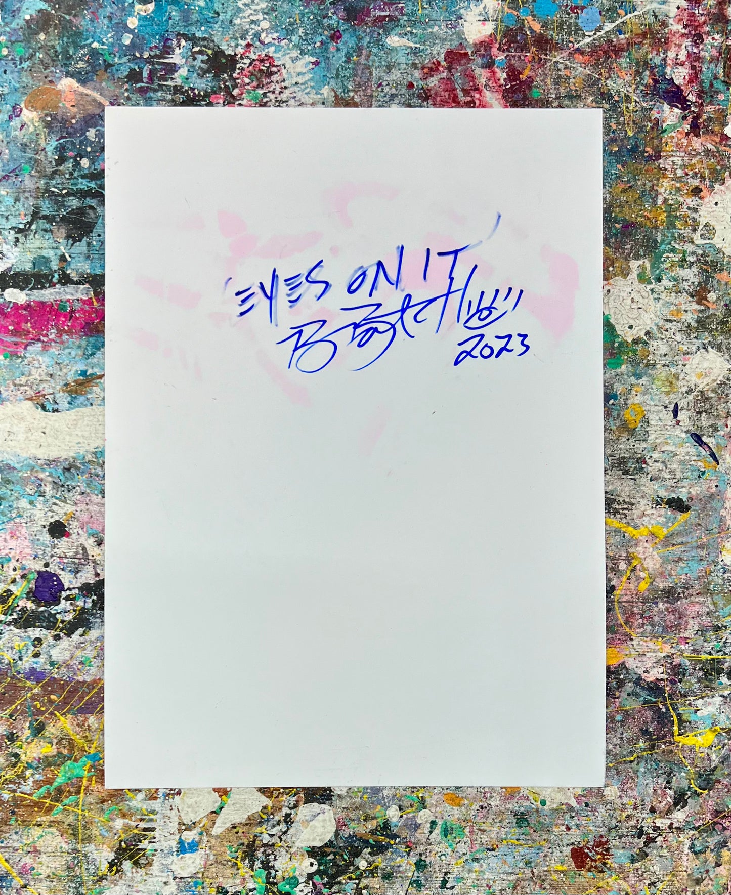 Eyes on It / Flying Owl / Mixed-Media on Archival Paper / November 2023