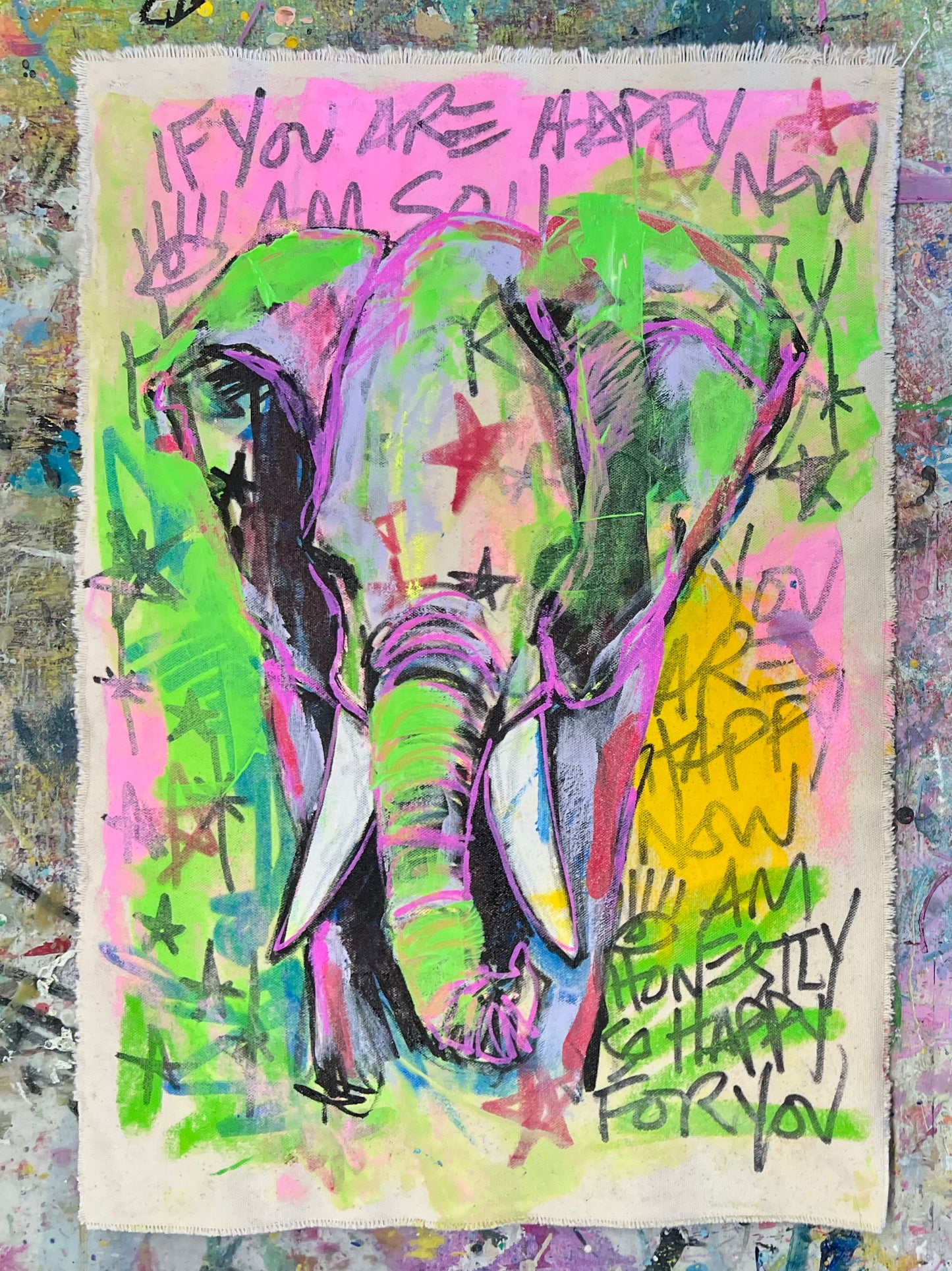 Honestly So Happy / Elephant Mantra Sketch / September 2024