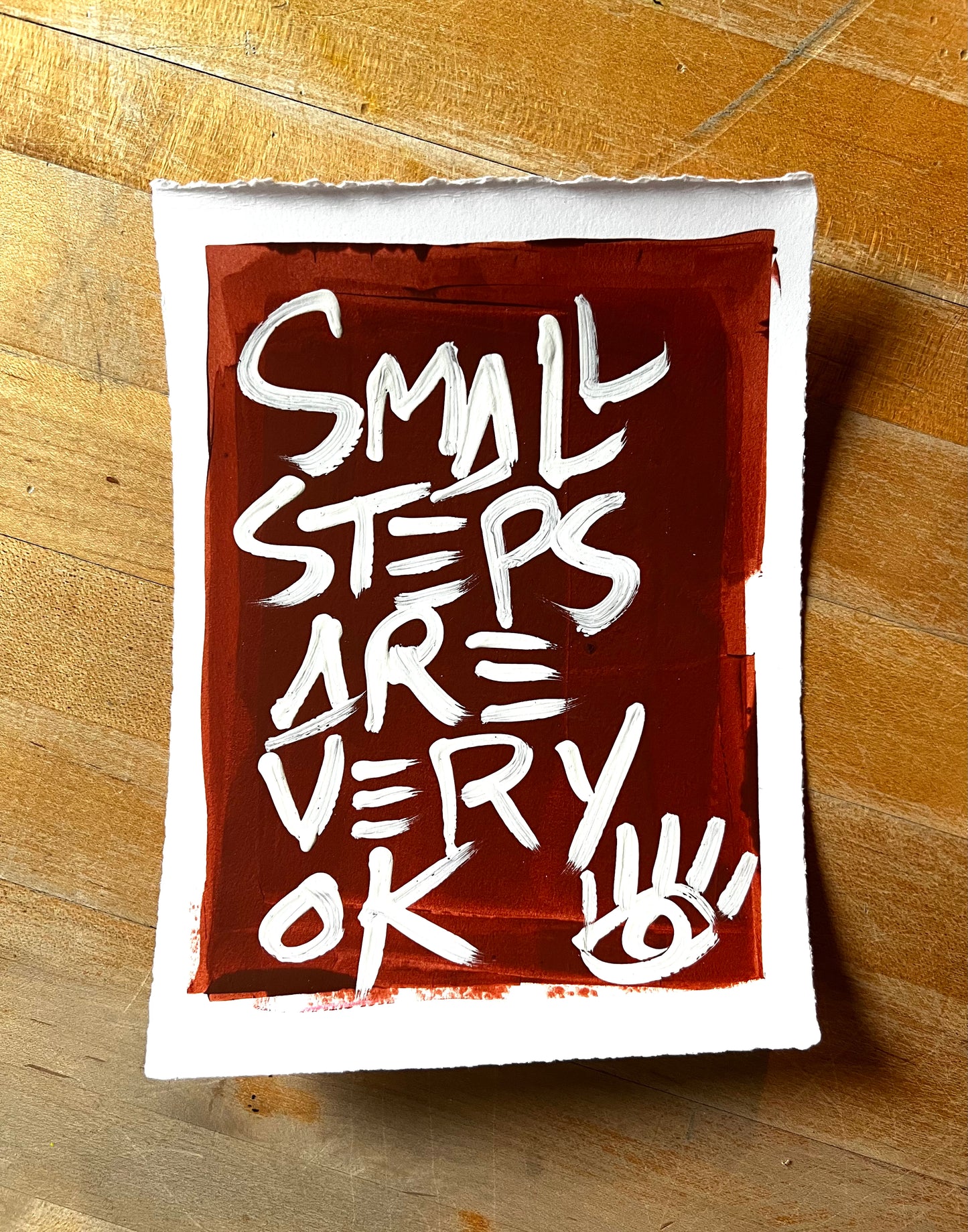 Small Steps 1 / Mahogany / Archival Paper Mantra / BOGO Originals / December 2025