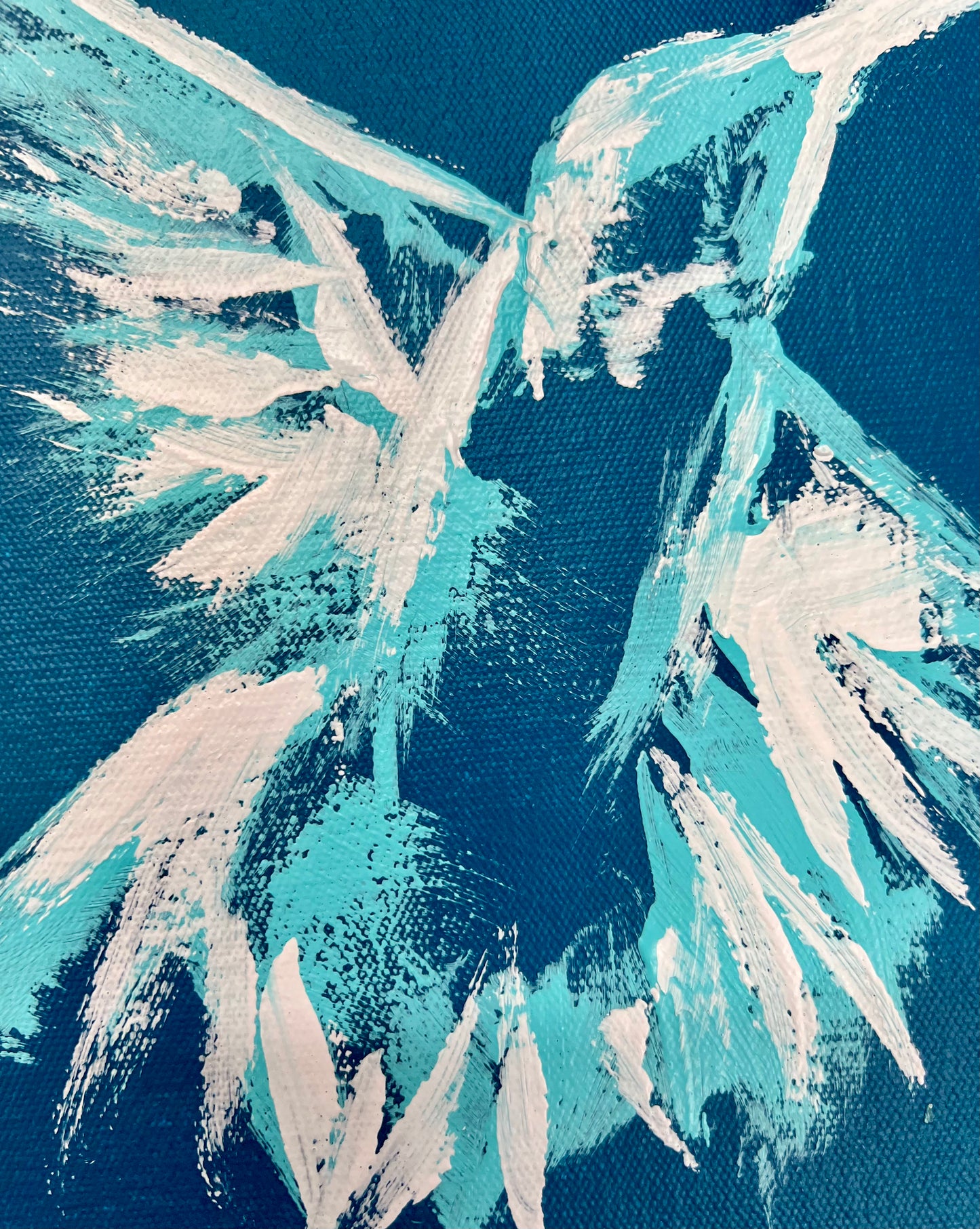 Hummingbird Sketch / Blue / January 2024