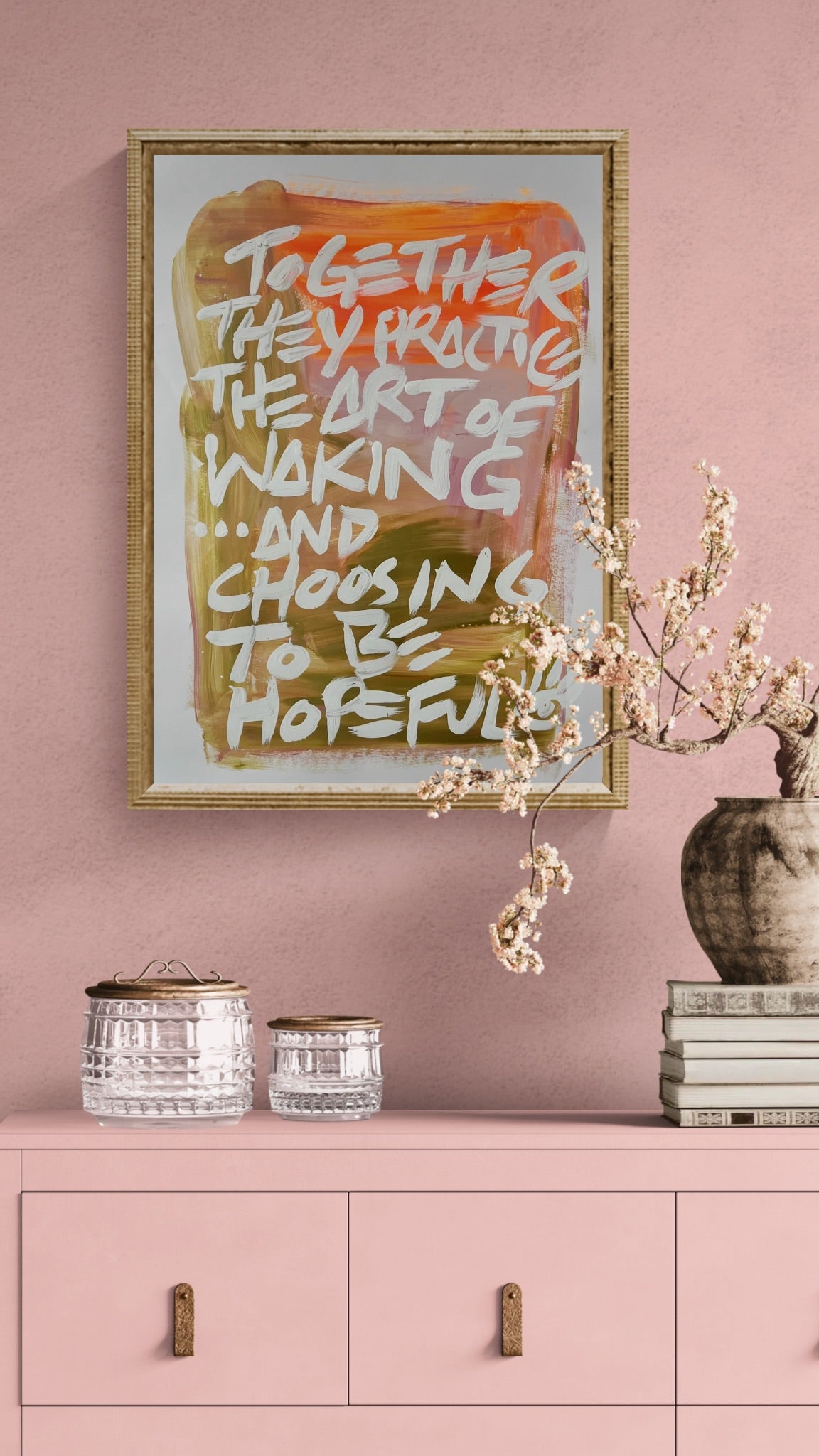 Waking Hopeful / Gold / Archival Paper Mantra / Sunday Collection / January 2026