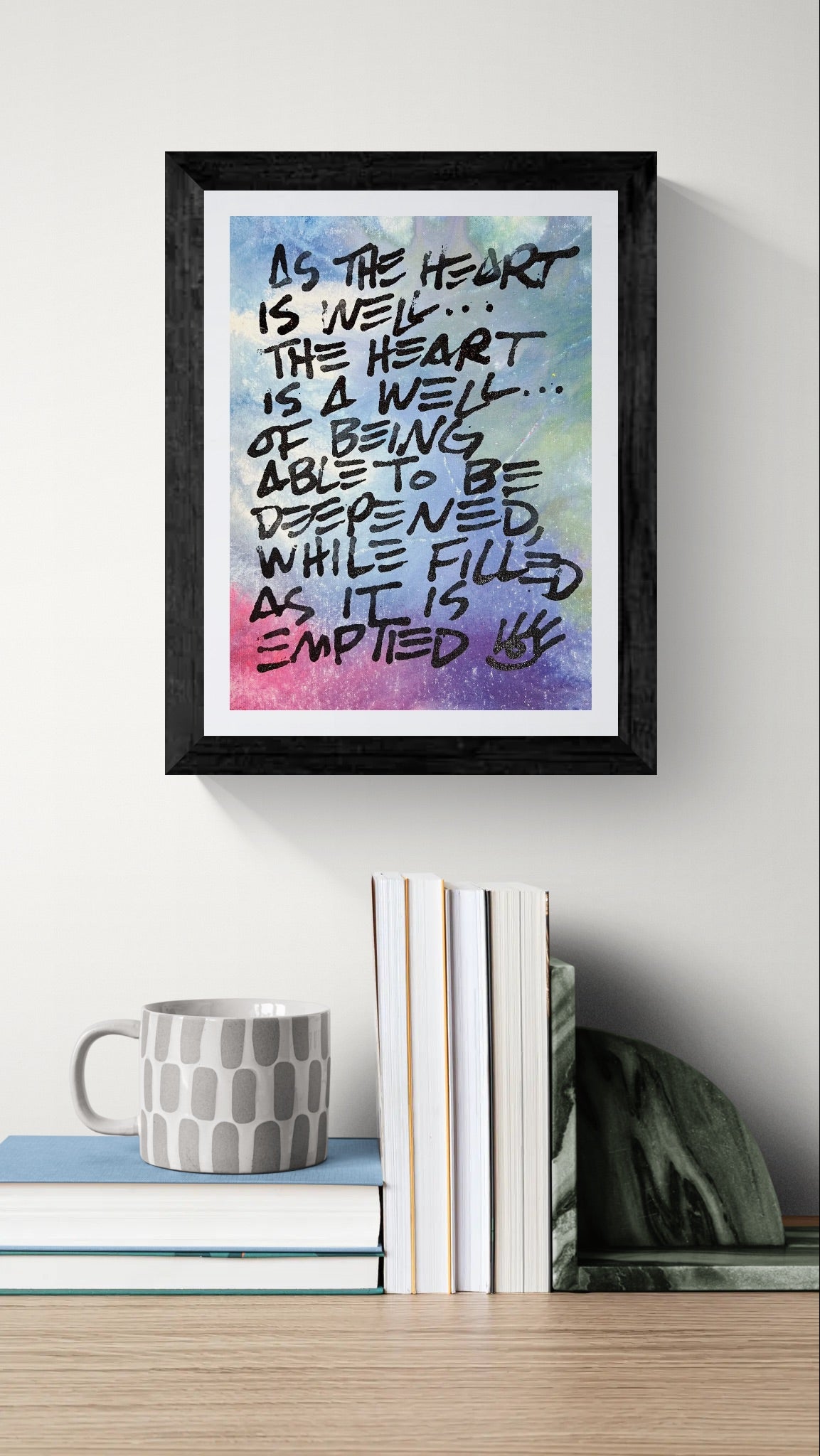 Well of Being / Blue & Pink Colorwash Mantra / March 2026