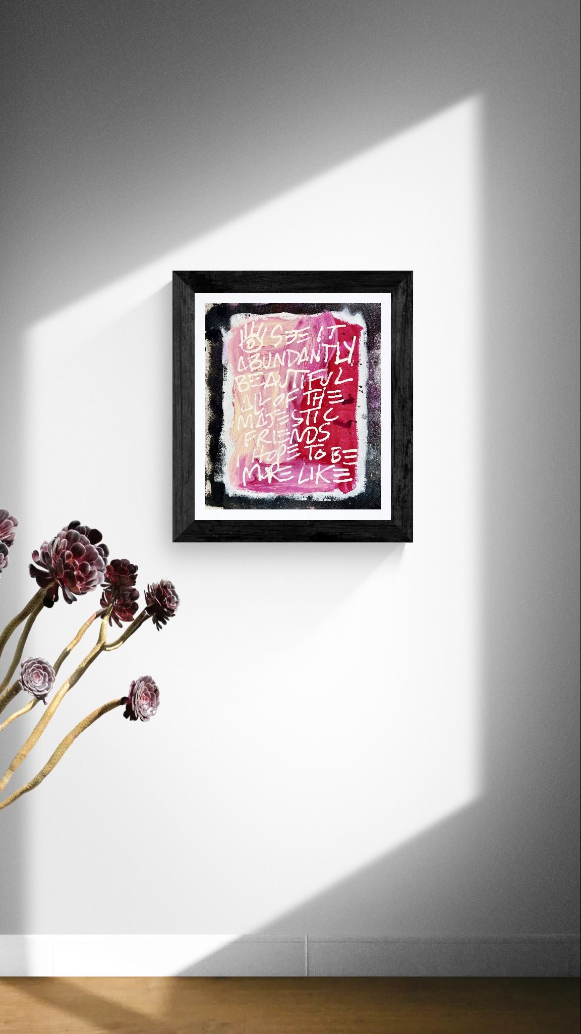 Abundantly Beautiful / Black & Fuchsia Mantra / March 2026