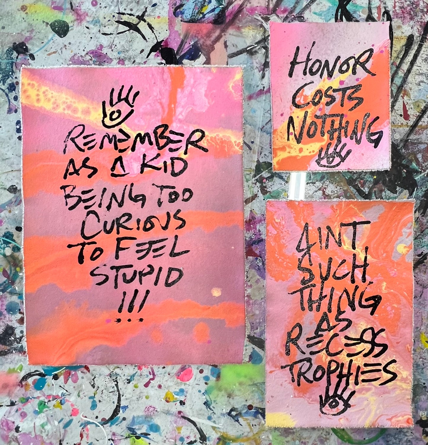 Ain't Such Thing as Recess Trophies / Pink, Coral & Mauve  / Collection of 3 / April 2026