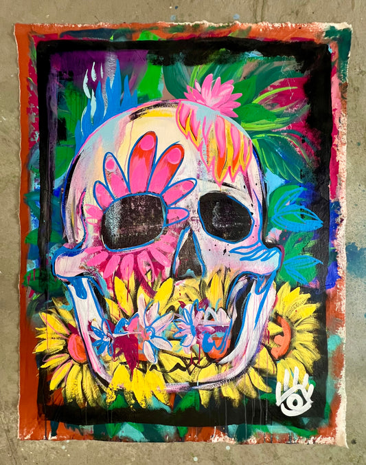 Essence of Courage / Sunflower Floral Skull / Featured Originals / May 2026