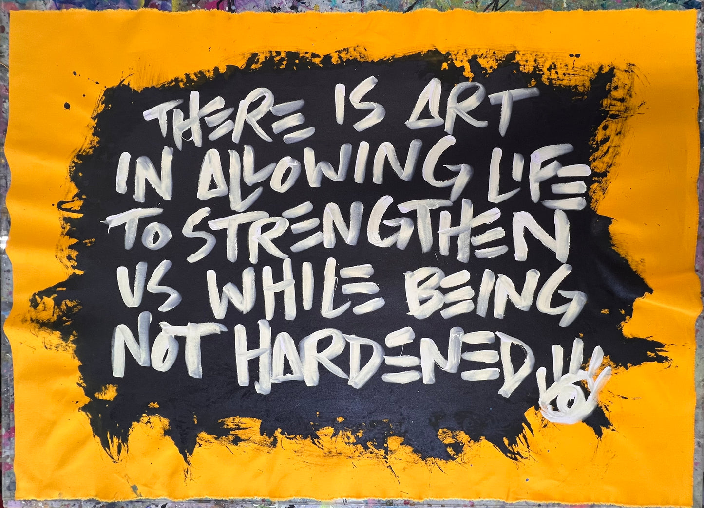 Strengthened Not Hardened / Black & Yellow Mantra / August 2026