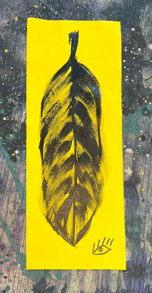 Black+Gold / feather no. 3 / August 2023