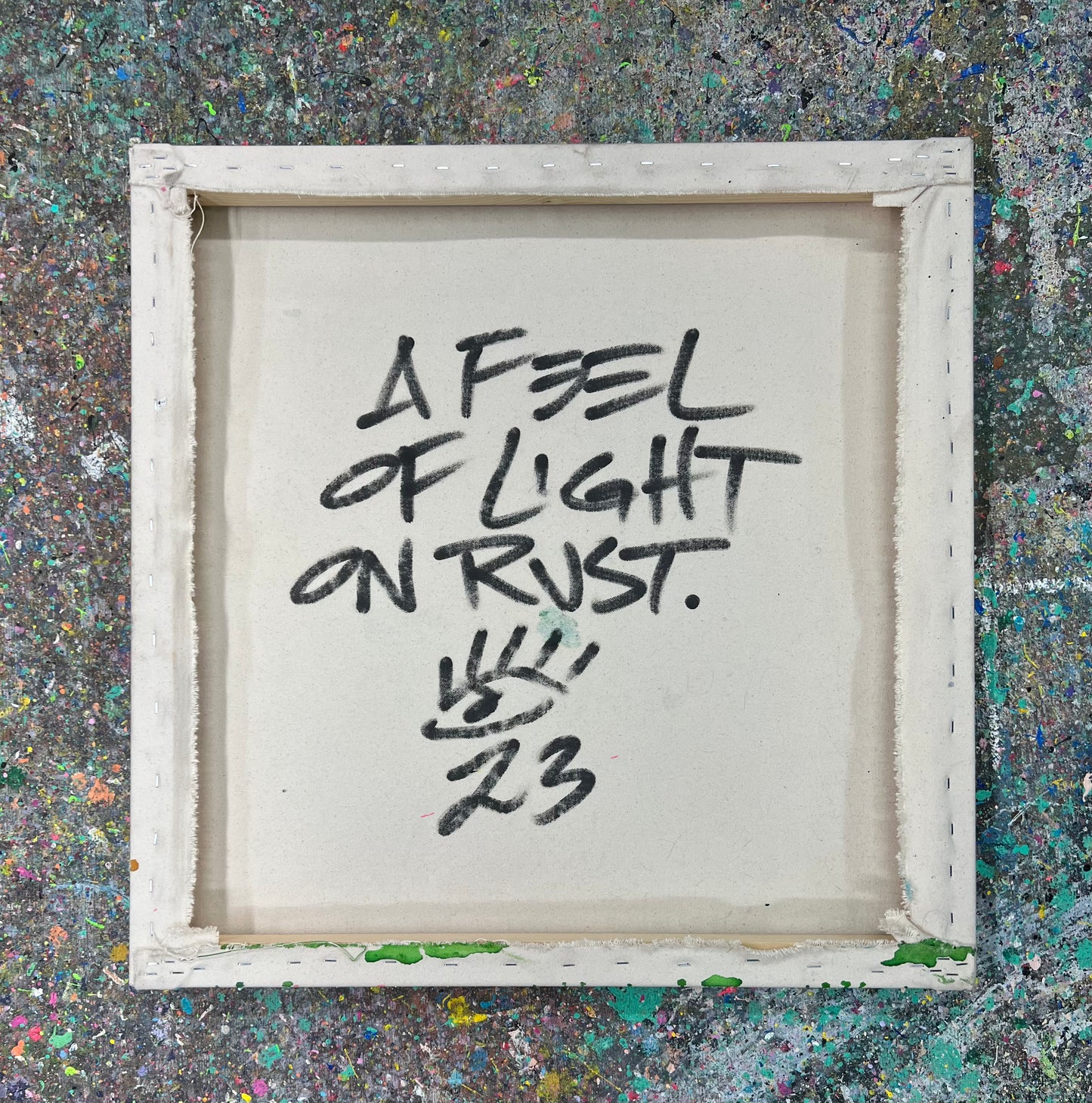 A feel of light on rust / abstract / July 2023