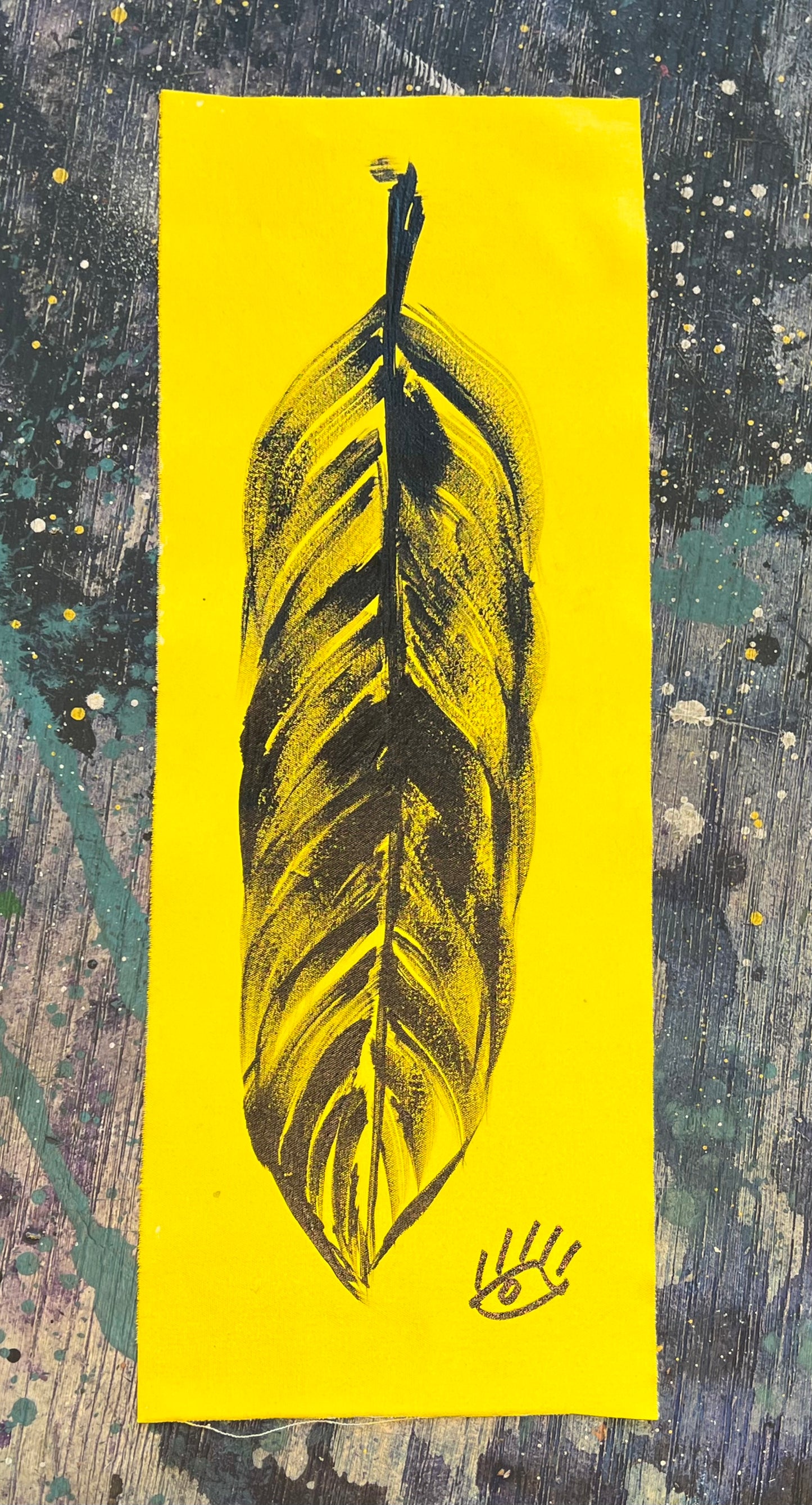 Black+Gold / feather no. 2 / August 2023