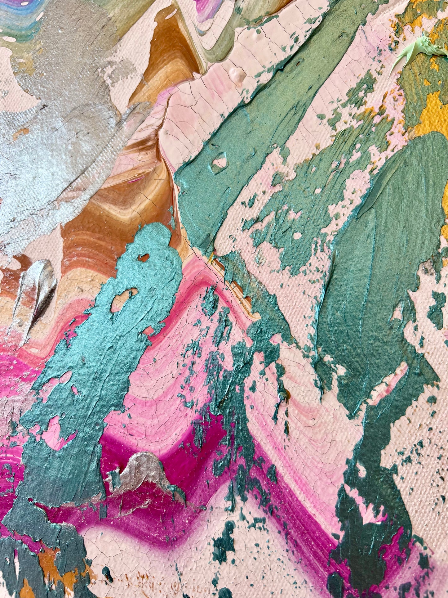 Pastel Swirl / metallic abstract no. 1 / July 2023