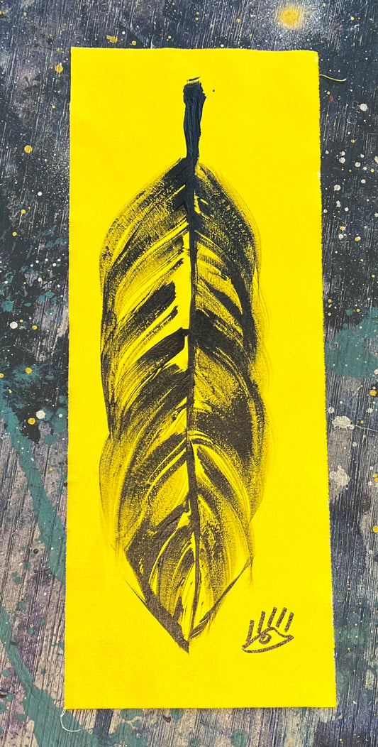 Black+Gold / feather no. 1 / August 2023