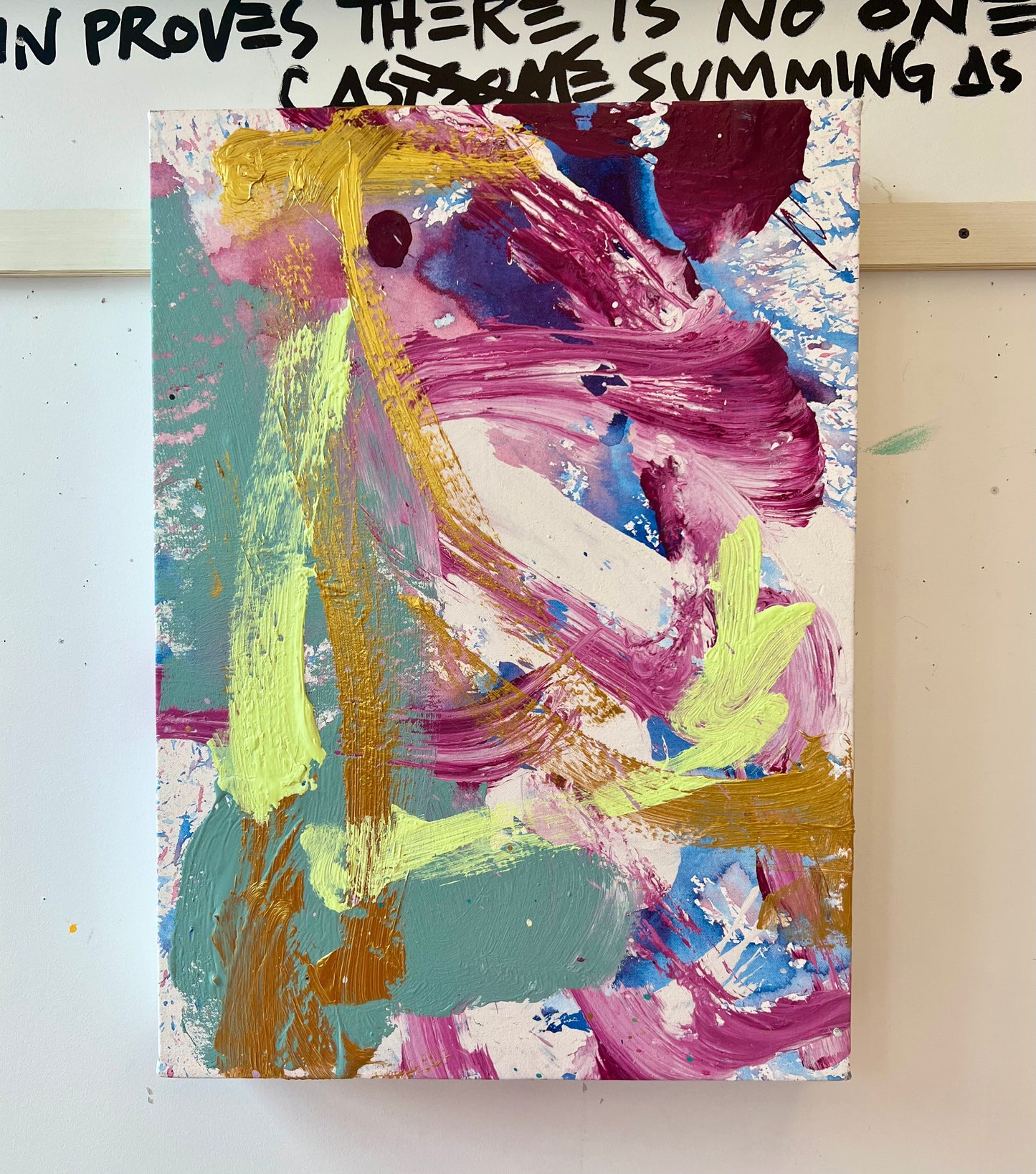 Pastel Swirl / metallic abstract no. 2 / July 2023