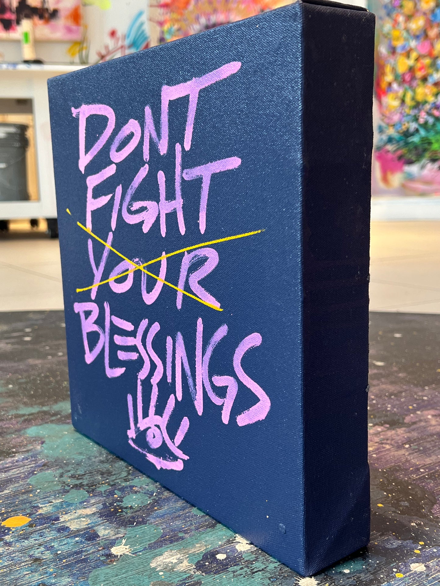 Don’t Fight Blessings / navy+pink / June 2023