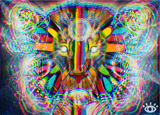 PRINT: Chromatic Enlightened Lion