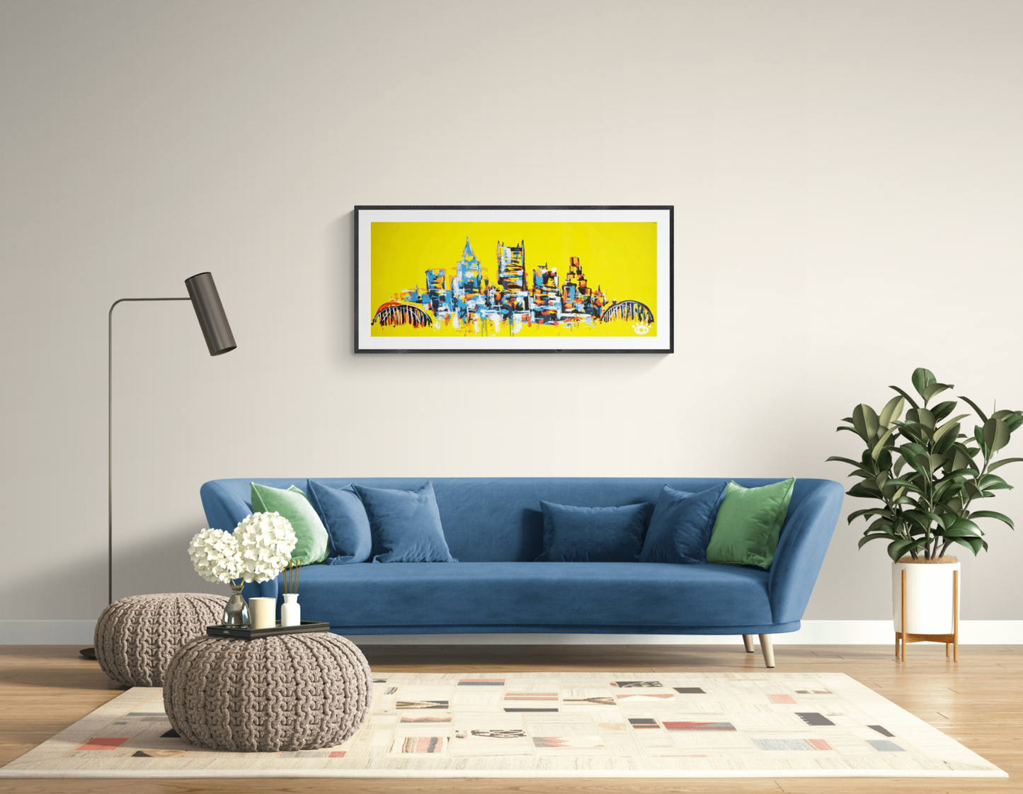 PRINT: Color block Skyline