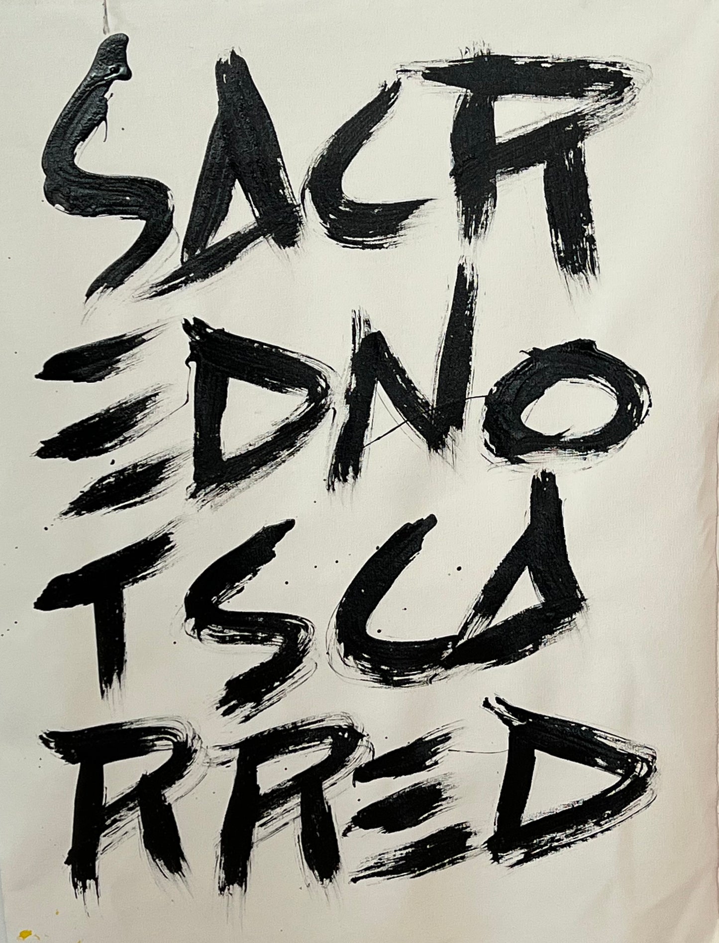 Sacred Not Scarred Simplicity / black and white  / Mantra / February 2023