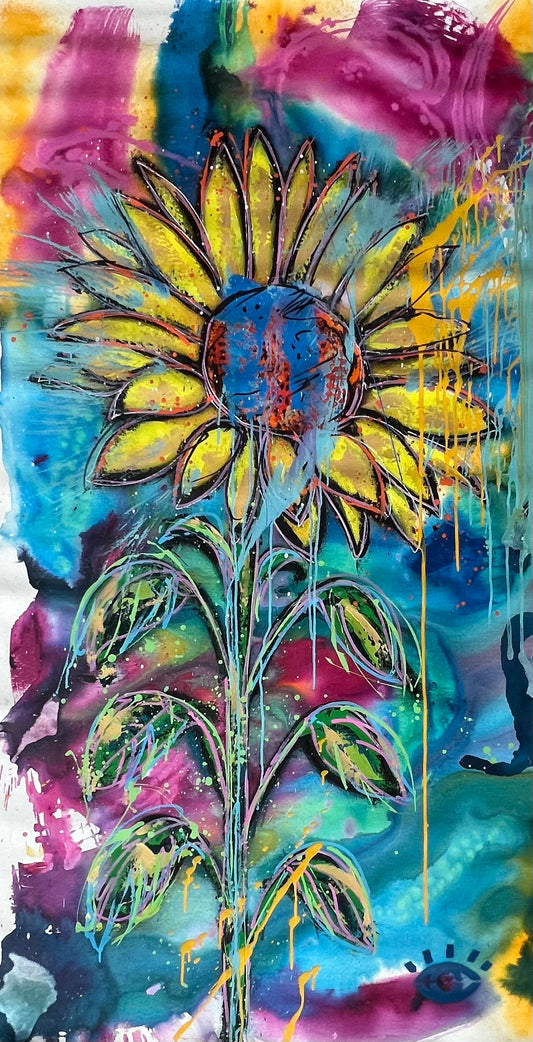 Splatter Sunflower / August 2023