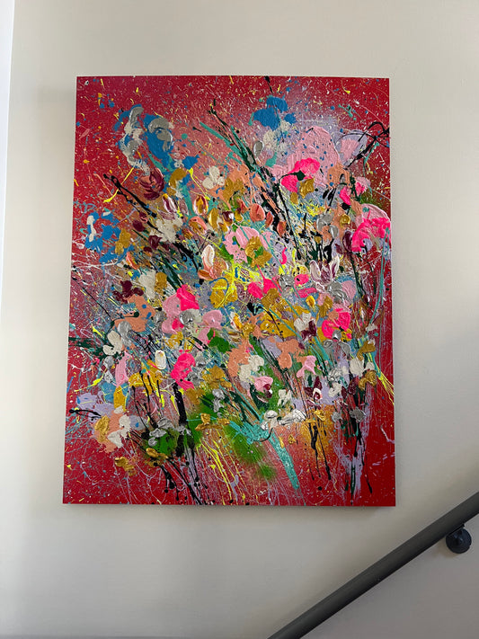 Red Abstract Garden / DeFer TH